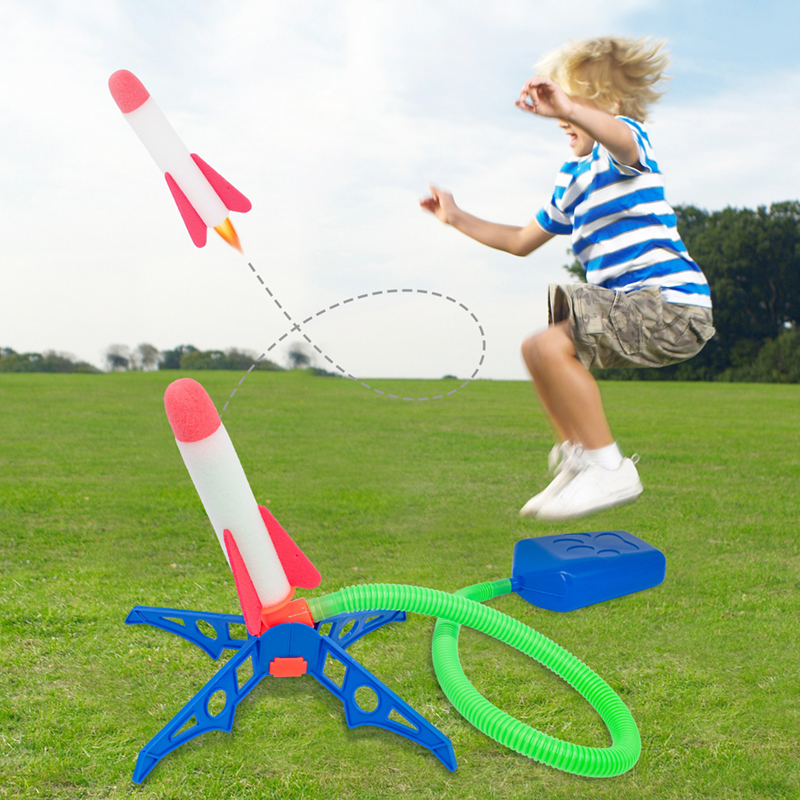 Kids Outdoor Jumping Toys - Pedałowa pompa powietrza dla dzieci wyrzutnia