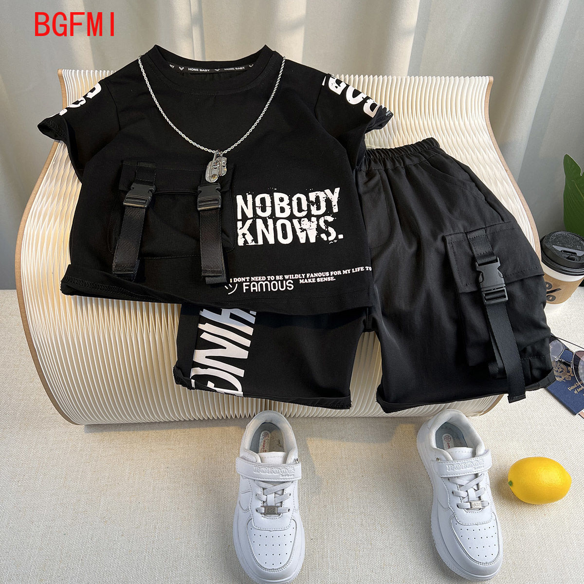 Kids Outdoor Overalls - Zestaw ubranek dla chłopca letni koreański