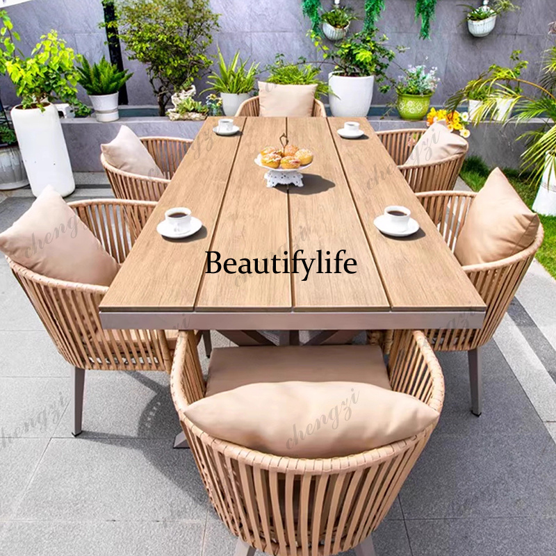 Kids Outdoor Wooden Table - Zestawy mebli ogrodowych na zewnątrz, meble