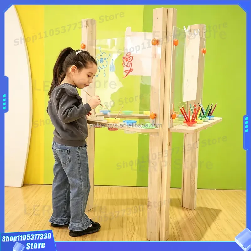 Kids Outdoor Easel - KANGYA SS50 Drewniana Sztaluga Artystyczna dla