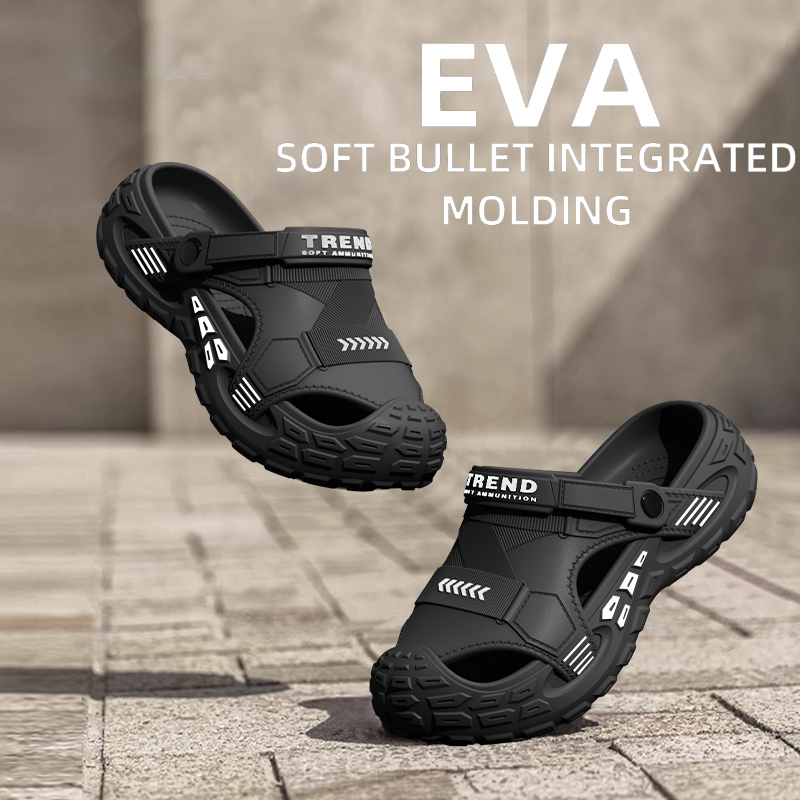 Kids Outdoor Equipment - Męskie letnie buty typu clog do