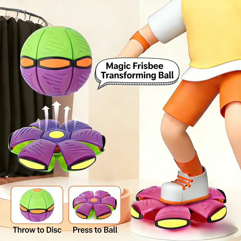 Kids Outdoor Jumping Toys - Zabawka Magiczna Piłka Latająca Talerz dla