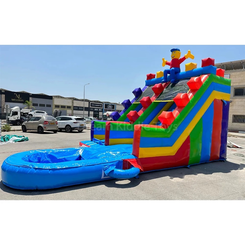 Kids Outdoor Jumping Toys - Klocki konstrukcyjne, komercyjne dmuchane zjeżdżalnie, zabawki