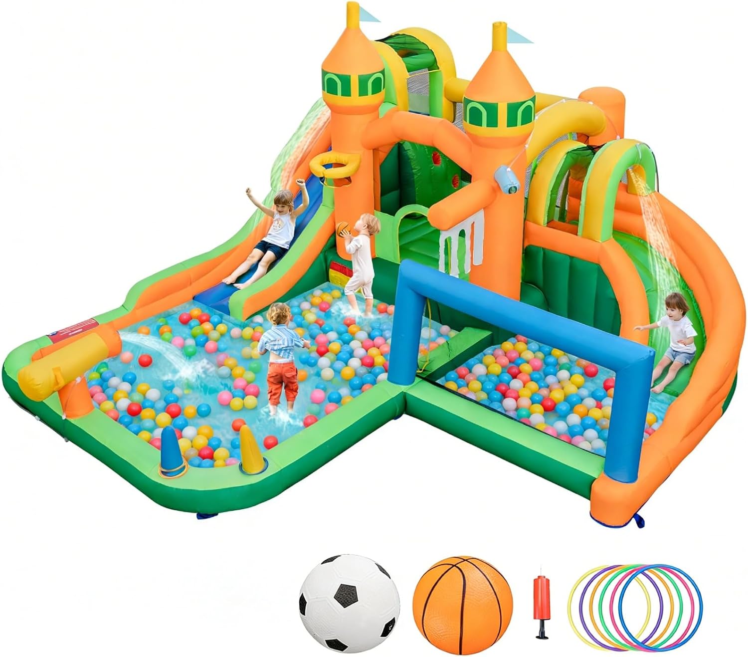 Kids Outdoor Inflatable - Nadmuchiwany park wodny 9 w 1