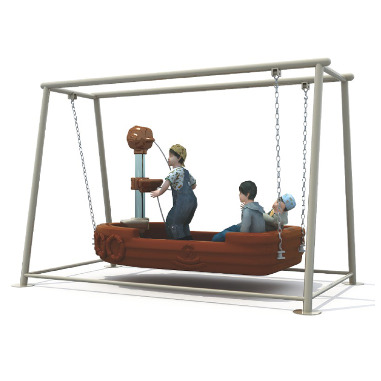 Kids Outdoor Equipment - Huśtawka w kształcie statku pirackiego, zabawka