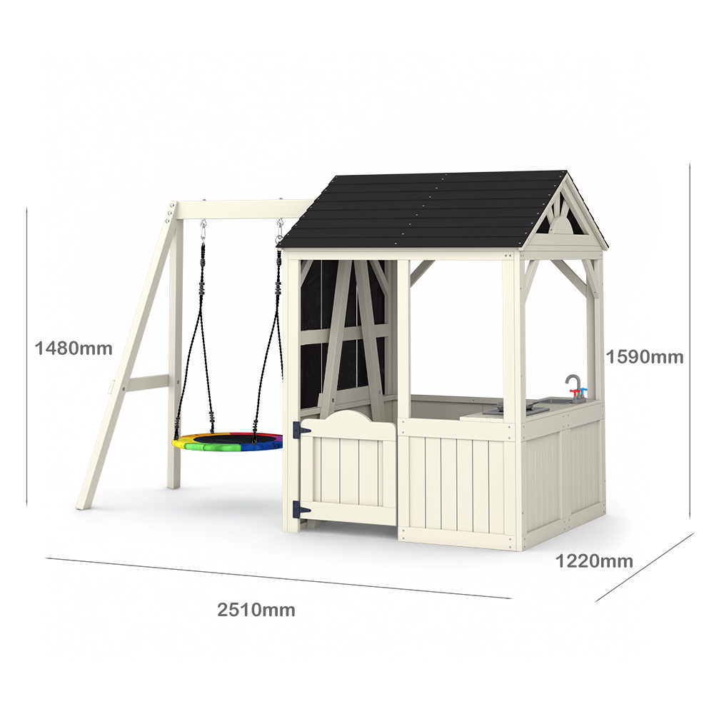 Budynki ogrodowe Meble Domek d – Kids Outdoor Wooden Table recenzja i cena