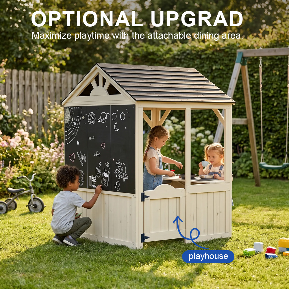 Budynki ogrodowe Meble Domek d – Kids Outdoor Wooden Table recenzja i cena