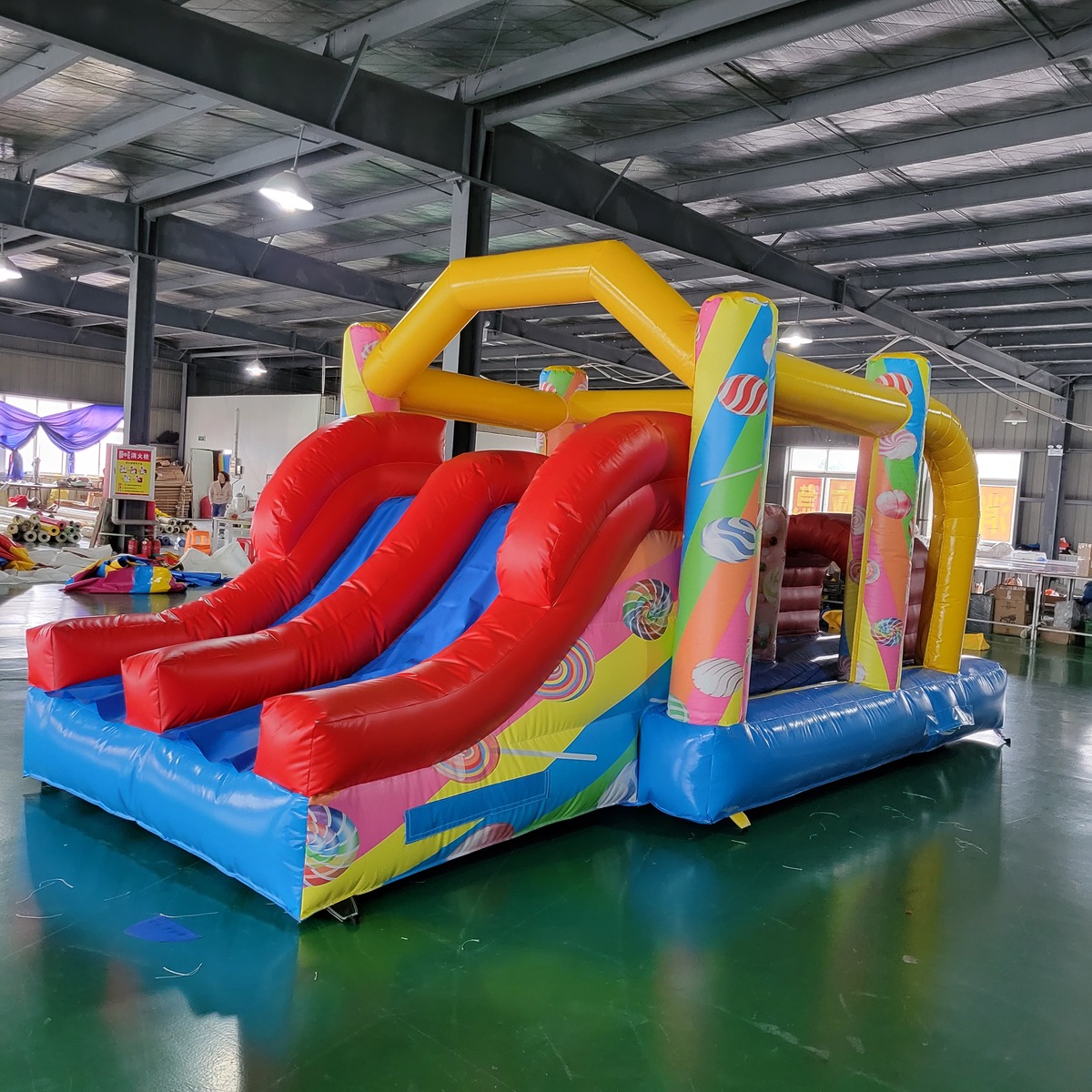 Komercyjna plandeka PVC, dmuch – Kids Outdoor Inflatable recenzja i cena