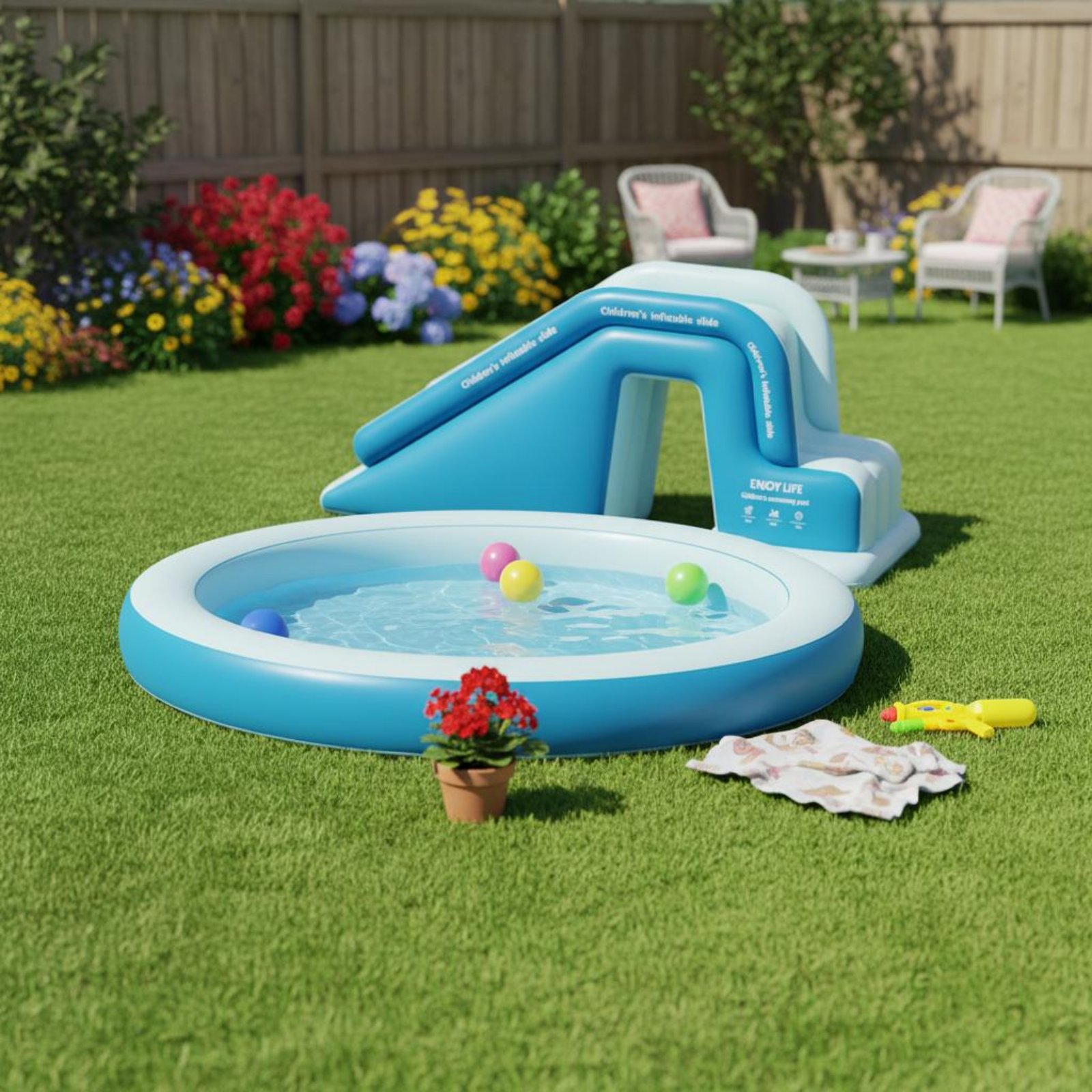Nadmuchiwana zjeżdżalnia do ba – Kids Outdoor Nature Toys recenzja i cena