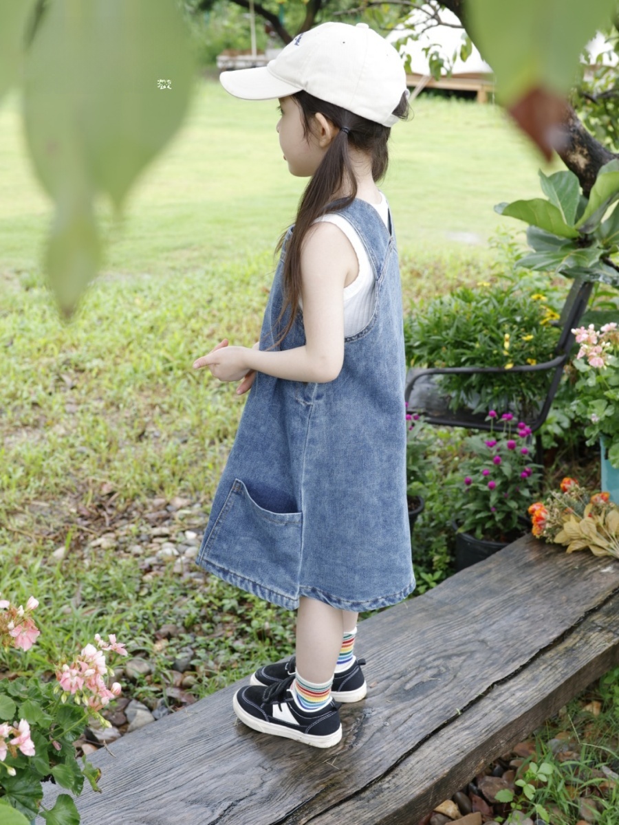 Dziewczęce dżinsowe ogrodniczk – Kids Outdoor Overalls recenzja i cena