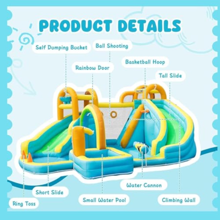 Nadmuchiwany park wodny na zew – Kids Outdoor Inflatable recenzja i cena