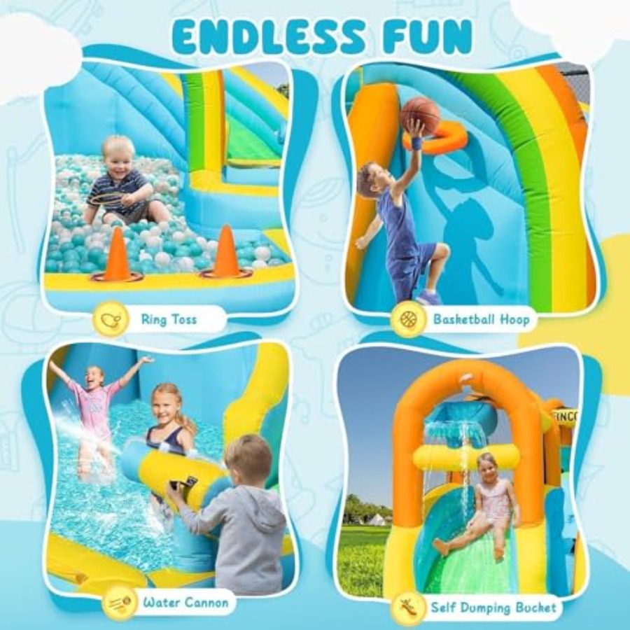 Nadmuchiwany park wodny na zew – Kids Outdoor Inflatable recenzja i cena