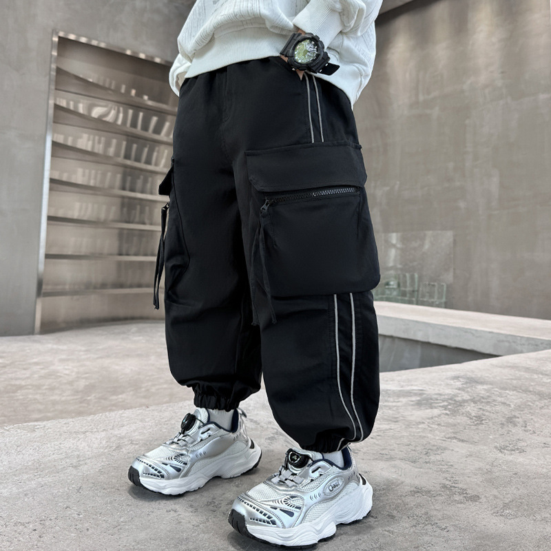 Chłopięce spodnie cargo z duży – Kids Outdoor Overalls recenzja i cena