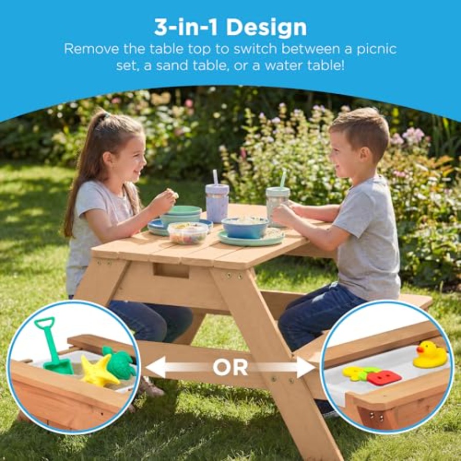 Stolik piknikowy dla dzieci na – Kids Outdoor Table With Umbrella recenzja i cena