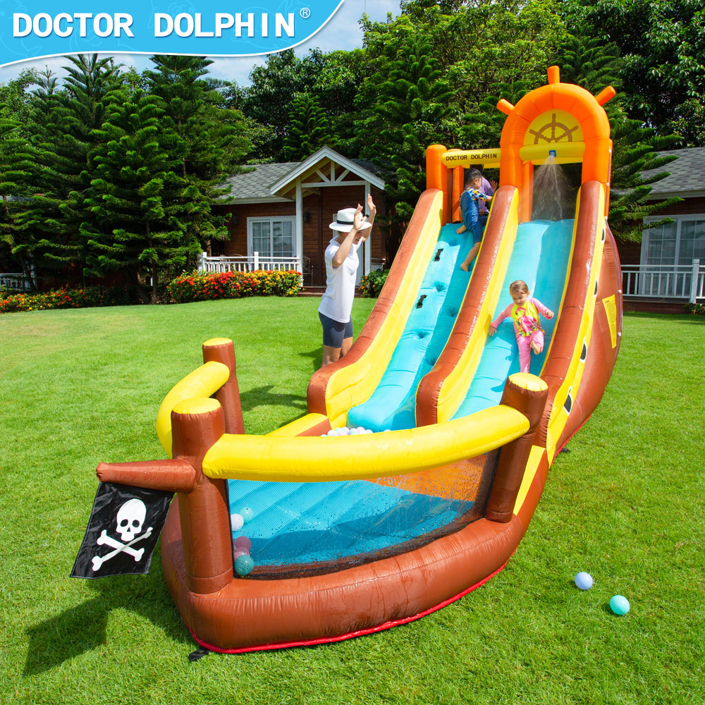 Doktor Delfin Statek Piracki Z – Kids Outdoor Inflatable recenzja i cena