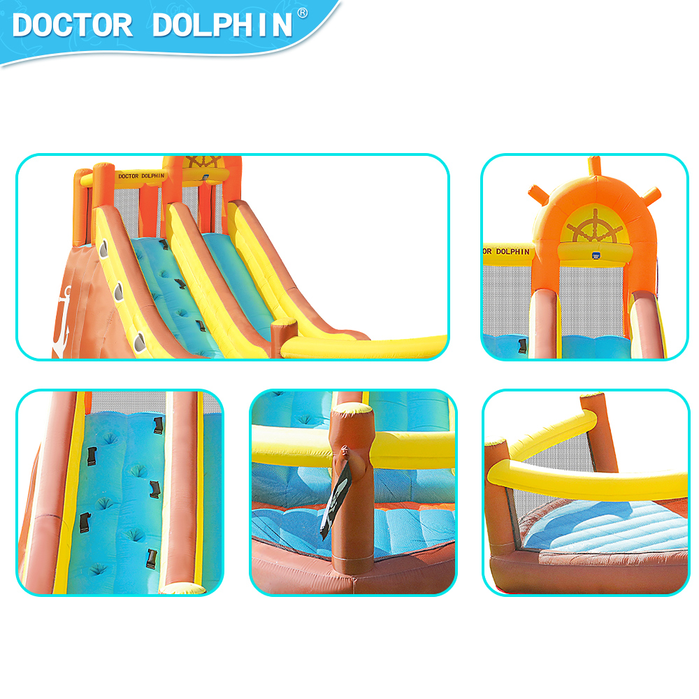 Doktor Delfin Statek Piracki Z – Kids Outdoor Inflatable recenzja i cena