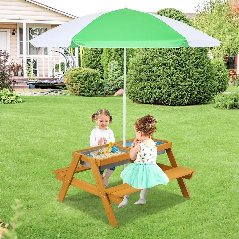 Stolik piknikowy dla dzieci 3w – Kids Outdoor Table With Umbrella recenzja i cena