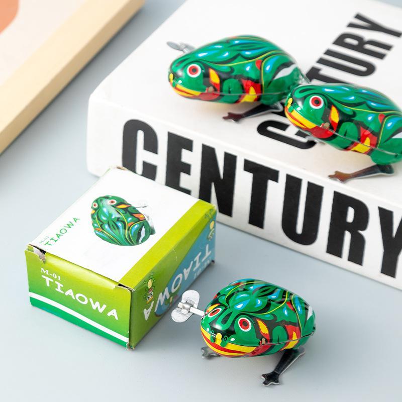 Zabytkowa blaszana żaba skaczą – Kids Outdoor Jumping Toys recenzja i cena