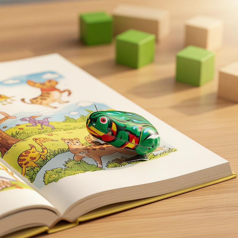Zabytkowa blaszana żaba skaczą – Kids Outdoor Jumping Toys recenzja i cena