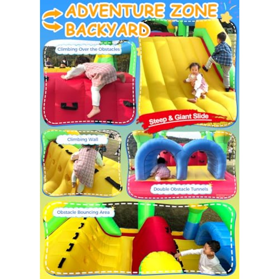 Nadmuchiwana trasa przeszkodow – Kids Outdoor Inflatable recenzja i cena