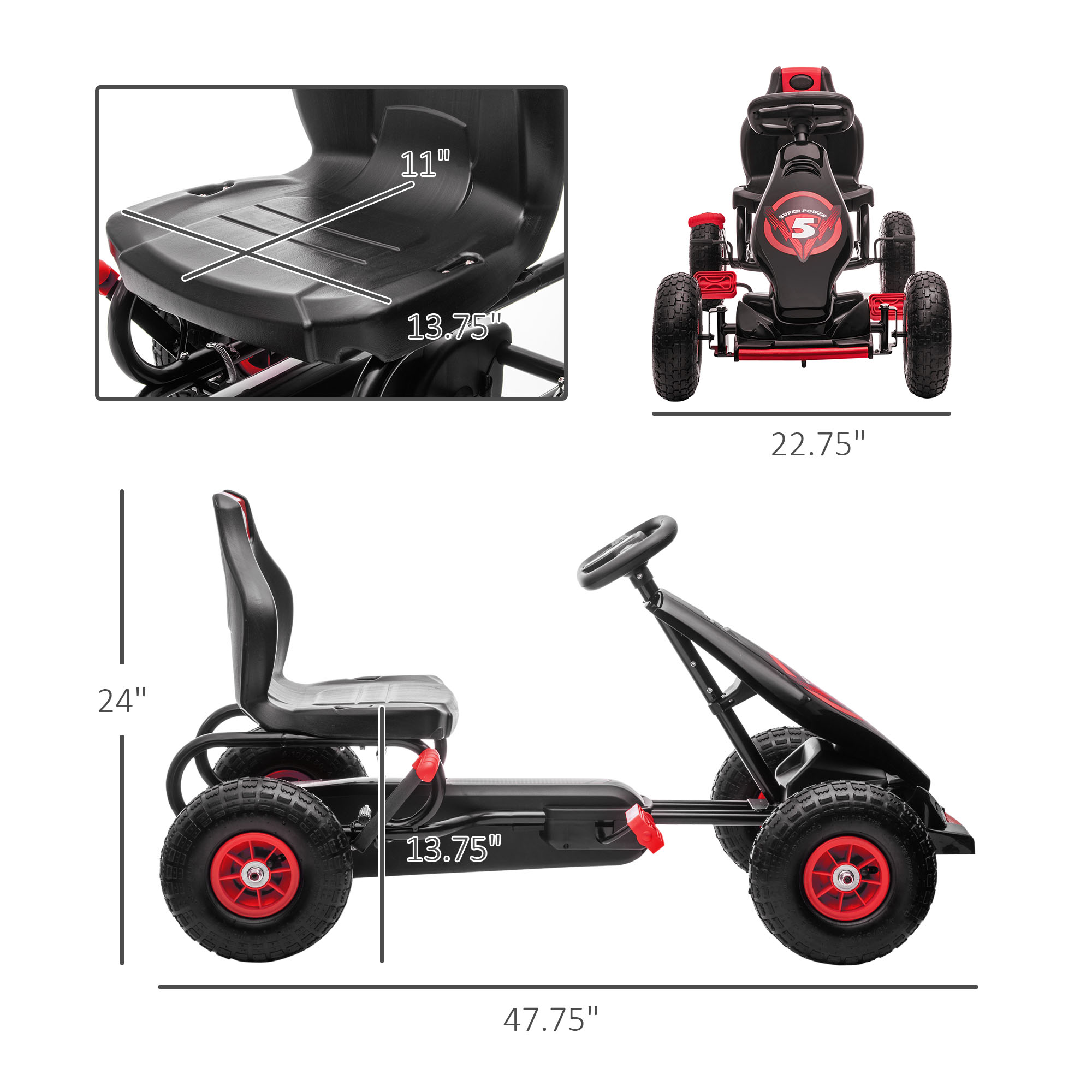 Dziecięcy gokart z pedałami, e – Go Kart Pedal Kids recenzja i cena
