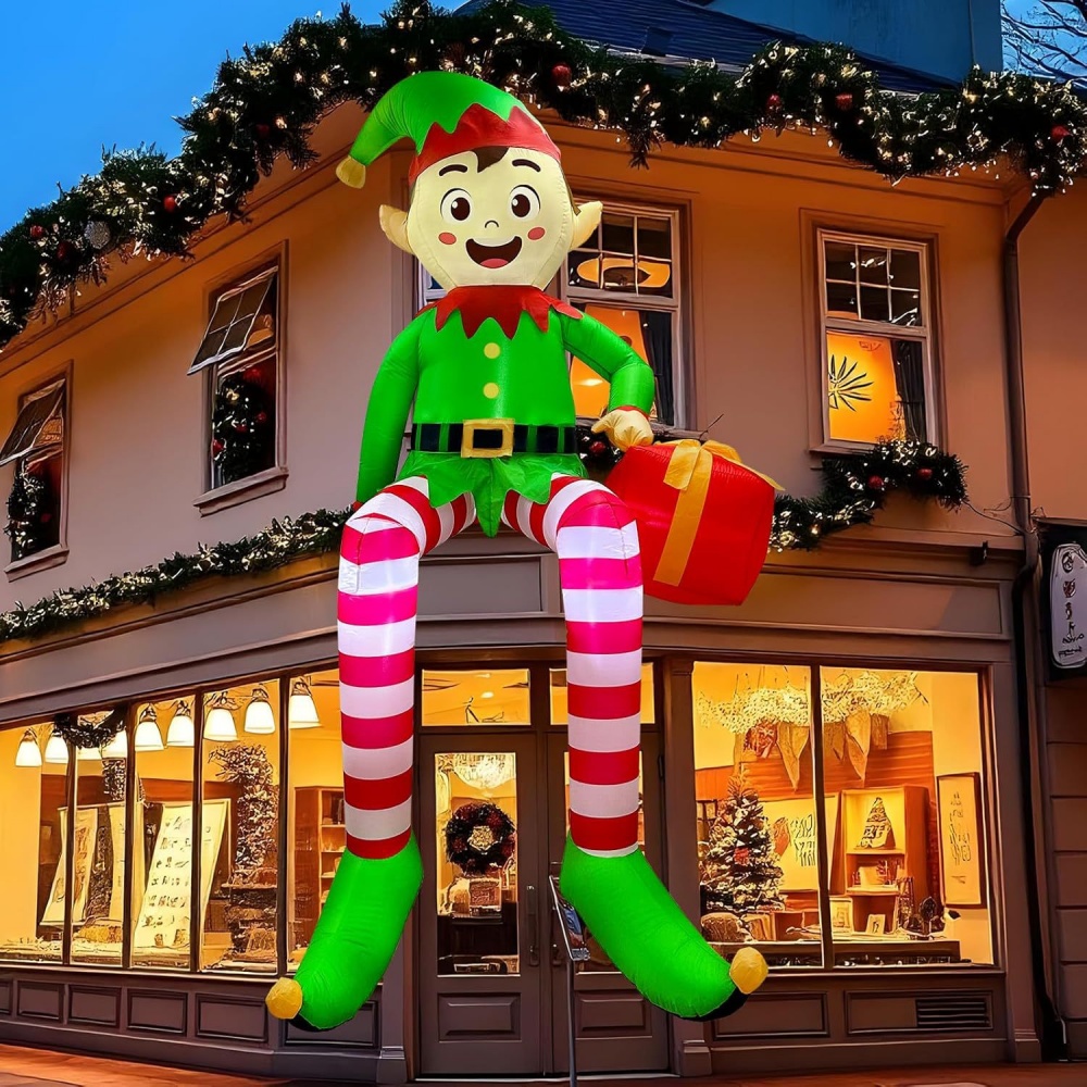 8FT Świąteczne dmuchane elfy s – Kids Outdoor Inflatable recenzja i cena