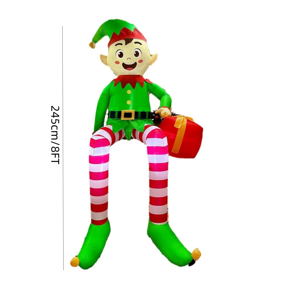 8FT Świąteczne dmuchane elfy s – Kids Outdoor Inflatable recenzja i cena