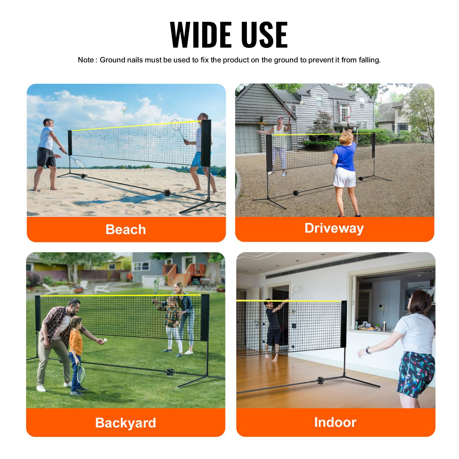 Siatka do badmintona, siatka d – Kids Outdoor Volleyball recenzja i cena