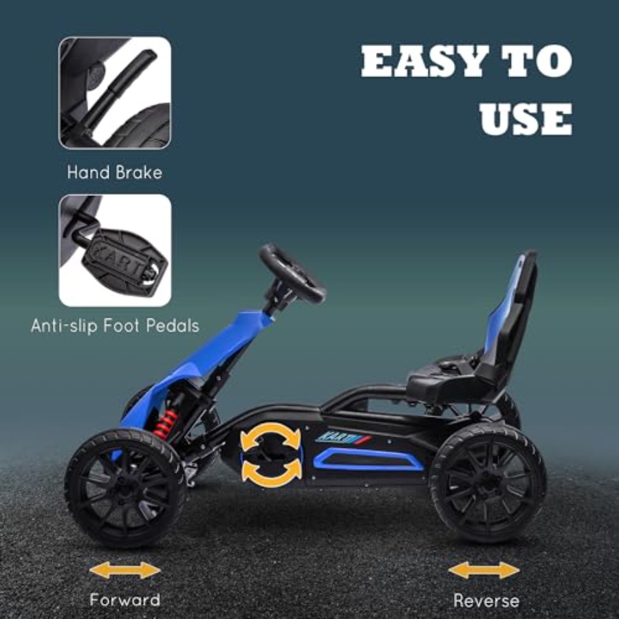 Dziecięcy gokart z pedałami, z – Go Kart Pedal Kids recenzja i cena