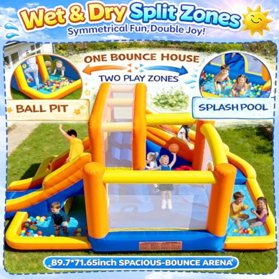 Zewnętrzna dmuchana zjeżdżalni – Kids Outdoor Zone recenzja i cena