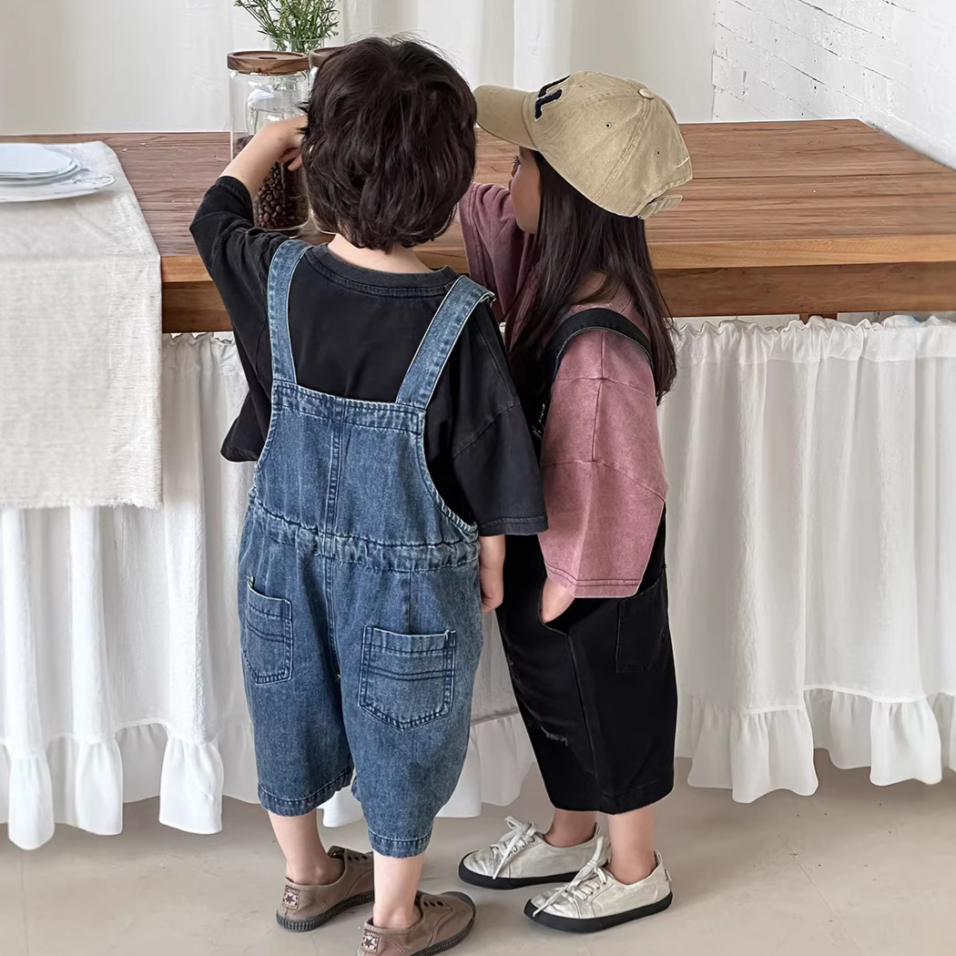 Letnie unisexowe dżinsowe ogro – Kids Outdoor Overalls recenzja i cena