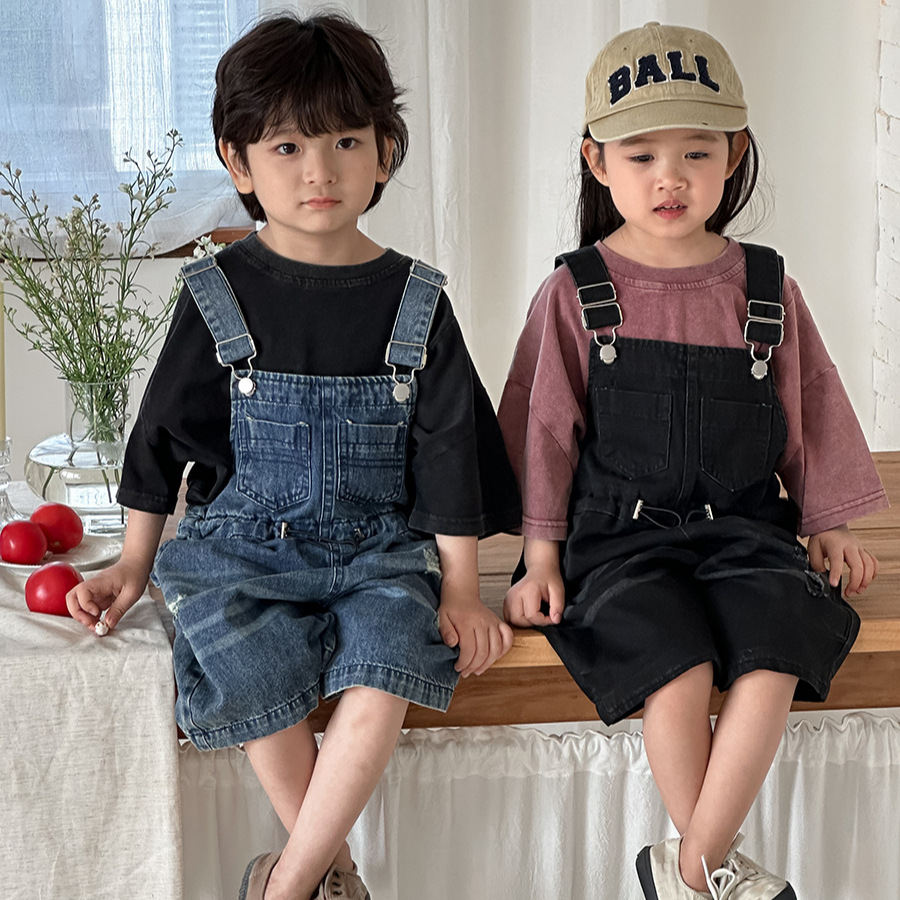 Letnie unisexowe dżinsowe ogro – Kids Outdoor Overalls recenzja i cena