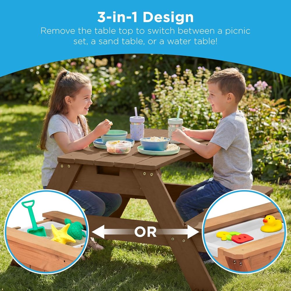 Stół piknikowy dla dzieci z pa – Kids Outdoor Table With Umbrella recenzja i cena