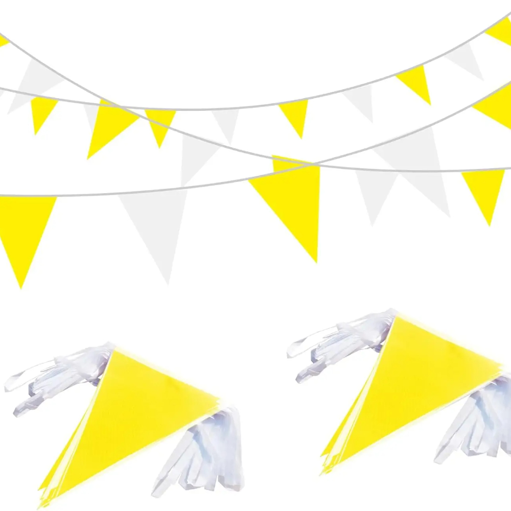32.8FT Yellow White Pennant Ba – Q Kids Outdoor recenzja i cena