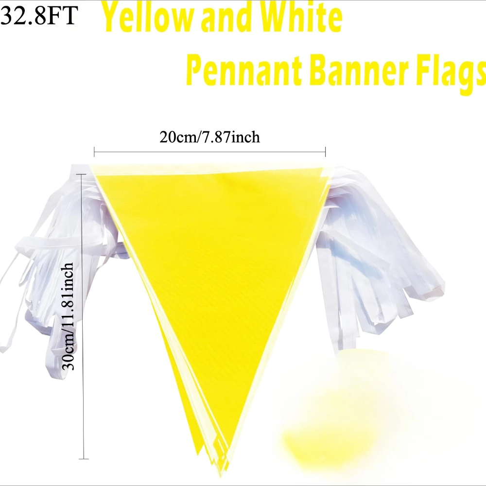 32.8FT Yellow White Pennant Ba – Q Kids Outdoor recenzja i cena